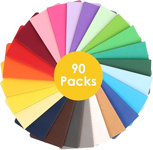 Miniatura 3 de LABUK Paquete de 90 cuadernos de bolsillo, cuadernos pequeños a granel, cuadernos rayados de 3.5 x 5.5 pulgadas, diarios de cubierta colorida A6, 24