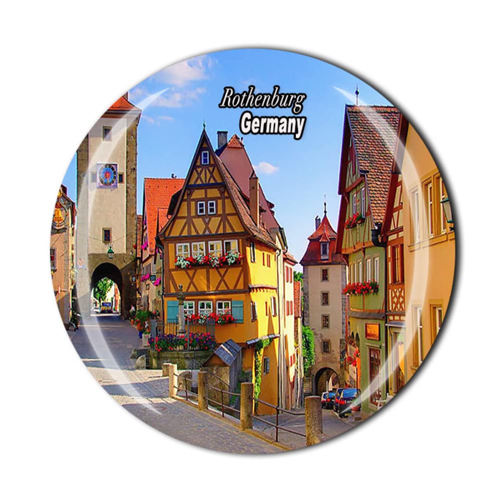 Rothenburg Germany Fridge Magnet Crystal Tourist Souvenir Gift Collection Refrigerator Magnetic Sticker