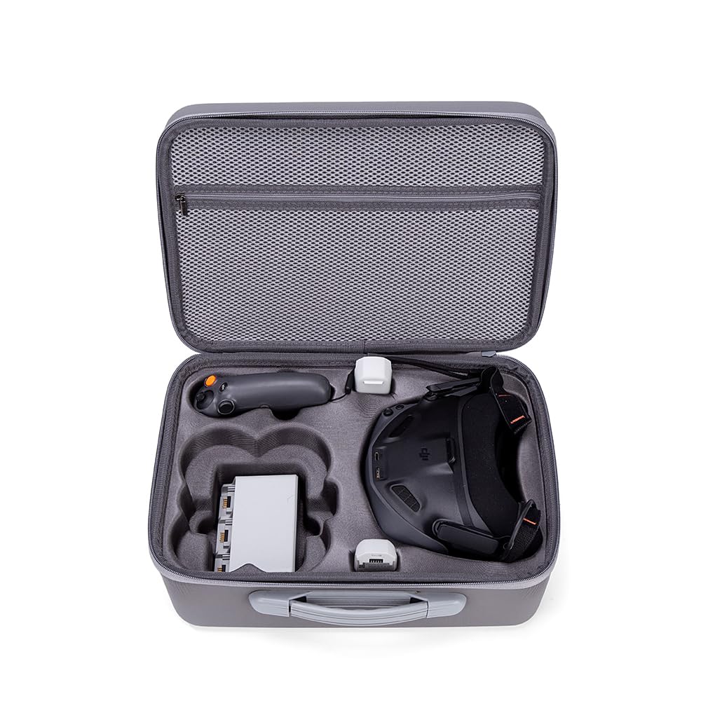 Custodia da trasporto per DJI Neo Motion Fly More Combo Viaggio Scatola Impermeabile per DJI NEO Goggles N3/RC Motion 3 Hard Shell Storage Bag Drone Accessori, Grigio
