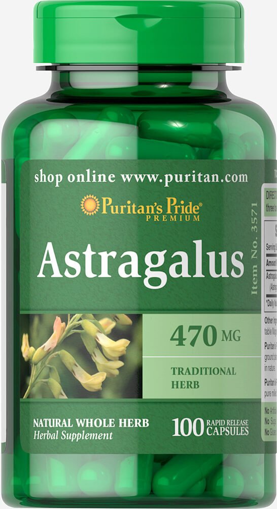 Puritan's Pride Astragalus 470 Mg - 100 Capsules