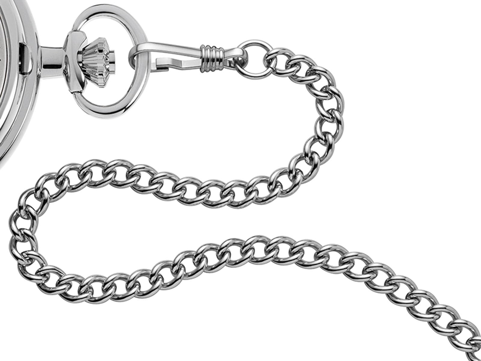 REGENT Herren Taschenuhr Skelett 51 MM Mechanischer Handaufzug incl. Taschenuhren Kette P-769