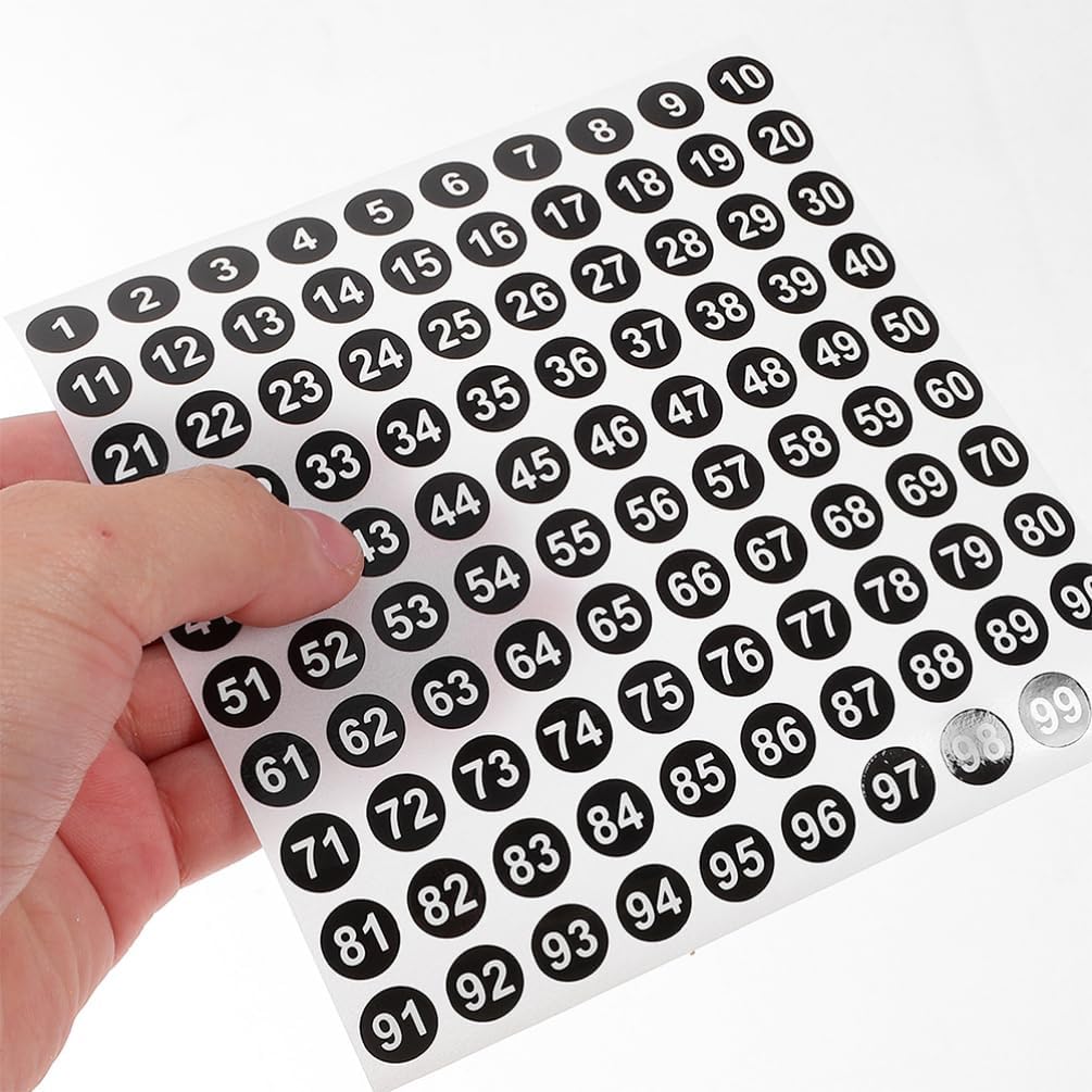 VILLCASE 100sheets Stickers Strong Adhesive for Classroom Organization and Inventory Management for Labeling Bins Storage and Office Use