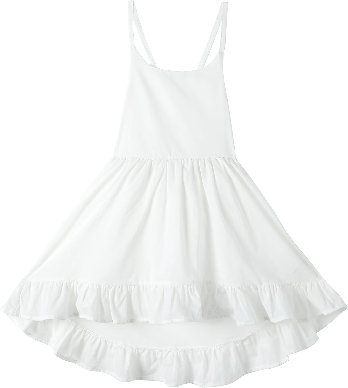 Mud Kingdom Floral Girls Party High Low Boho Dress Midi Length Sleeveless Vintage Beach Holiday