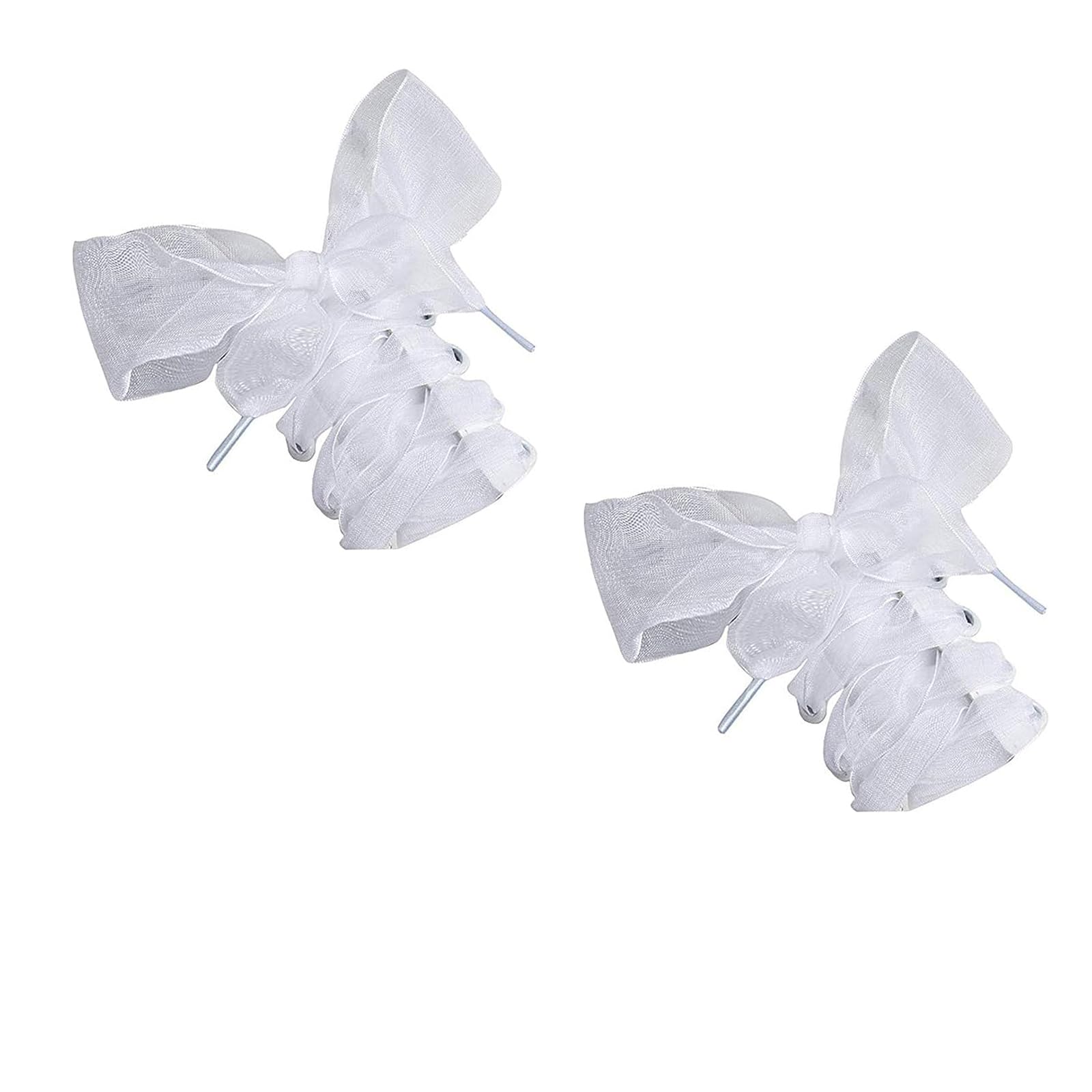 YFLYShoe Laces, Soft Casual Flat Satin Ribbon Shoelaces Sneaker Shoestrings for Women Girls 4CM Wide