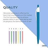 Vista 3 de SyPen Bolígrafos personalizados con tu logotipo o texto personalizado, paquete de 500 unidades a granel para negocios, fiestas y eventos, bolígrafos