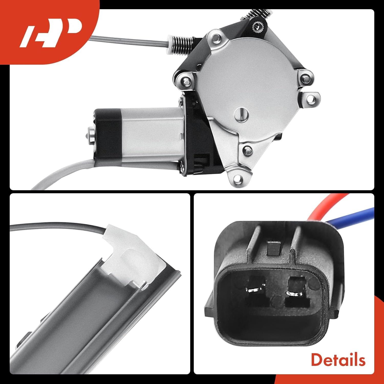 A-Premium Power Window Regulator with Motor Rear Driver Side Compatible with Ford F-150 2004-2014 Extended Cab Pickup Only Rear Left Driver Side