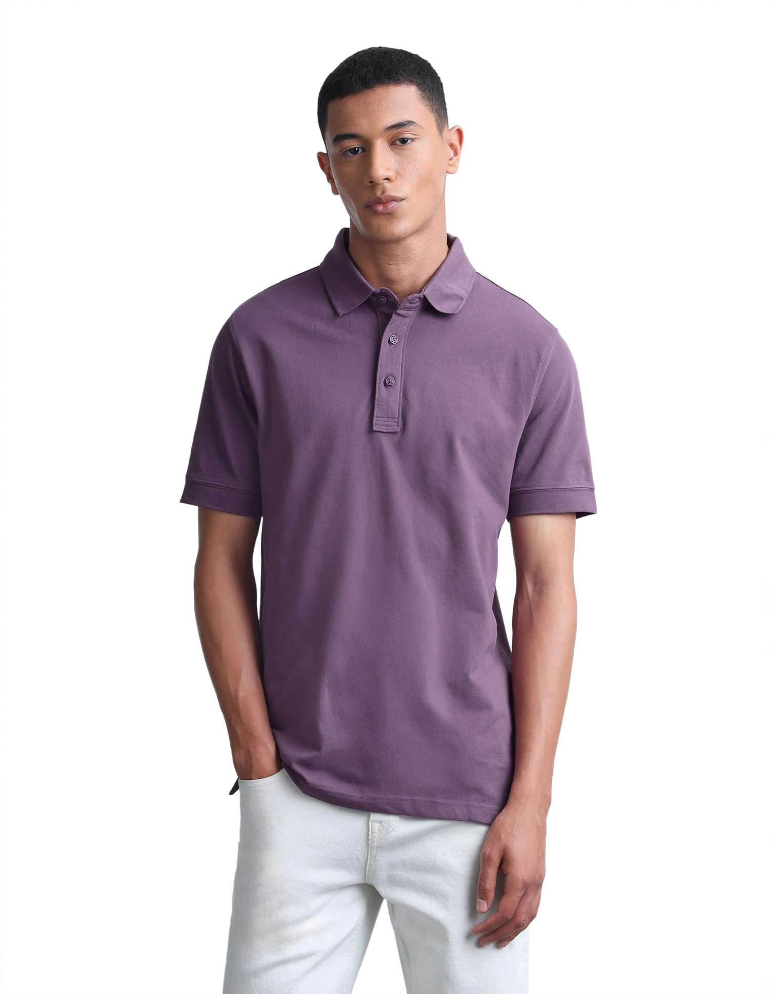 Men's Solid Regular fit Polo Shirt-image-29