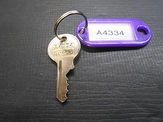 紫 合鍵1本 A4334番 SOL2500ー40㎜ 南京錠 同一キー カギ SOL、鍵番号A433