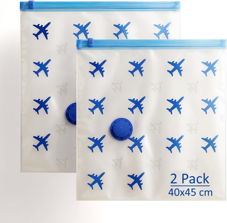 Lavatelli - Set 2 Sacchetti Sottovuoto da Viaggio 40x45 cm, ... 4 61rh2 8PDmL. AC SL1024