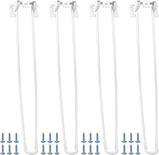 Enenes 17.7 Inch Foldable Hairpin Legs (4PCS) - Heavy Duty Metal Table Legs with Screws for Coffee Table, Desk, Nightstand - Easy Installation & Space-Saving Design