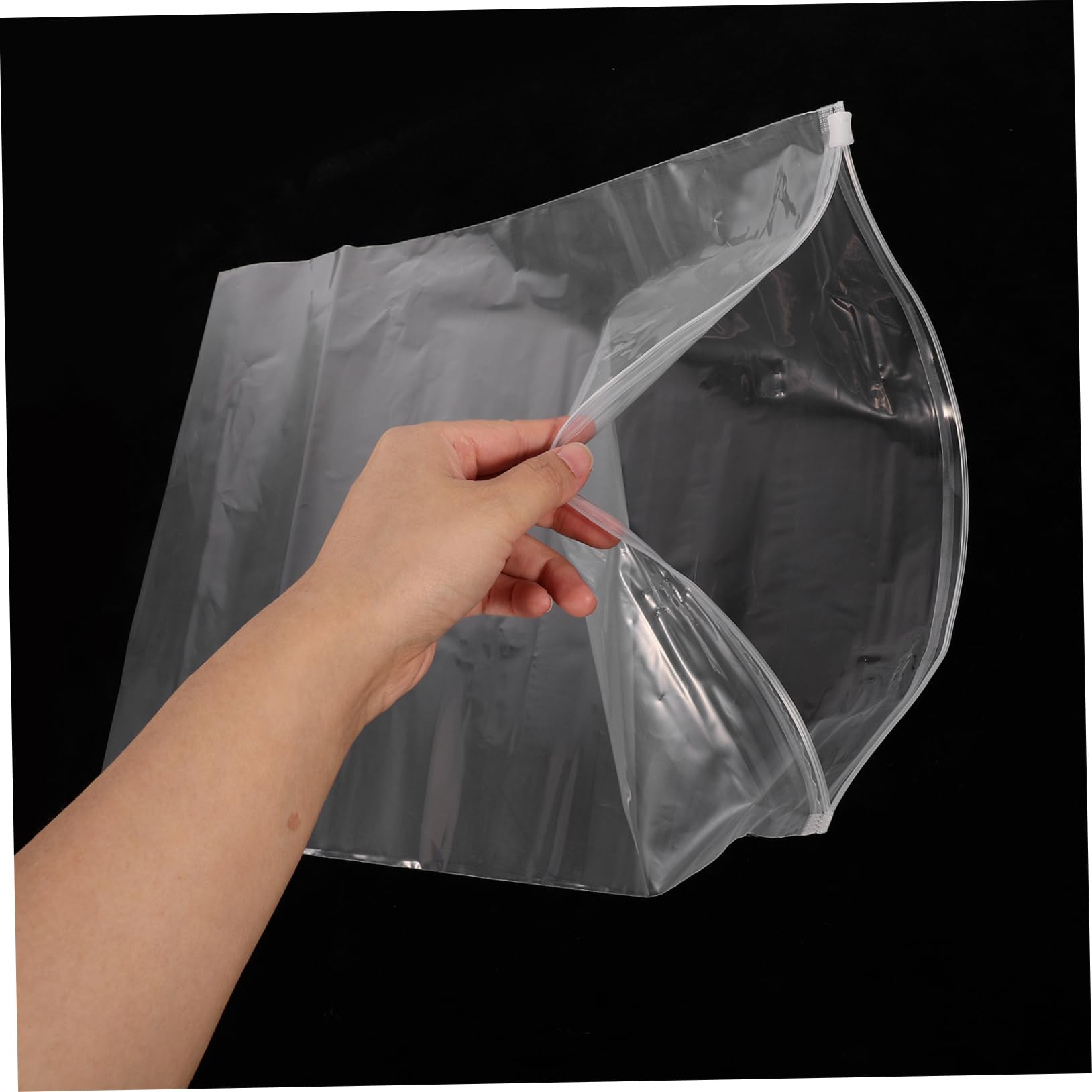 ERINGOGO 50pezzi Sacchetti Trasparenti Cerniera Per Impermeabili e Resistenti Buste Plastica Richiudibili Per Vestiti Scarpe Pantaloni Camicie Viaggi e Stoccaggio