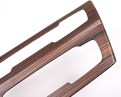 Miniatura 8 de YIWANG Para BMW X1 F48 2016-2020 ABS cromado consola central botón marco accesorios coche para BMW X2 F47 2018-2020 (grano de madera de pino)