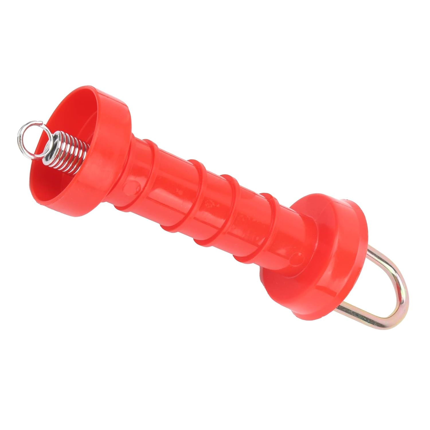 10Pcs Electric Fence Gate Handles, Farmily Plastic Red ABS Heat/Cold-Resistant Spring Gate Handles Agricultural Fencing Tools with 10Pcs Insulators