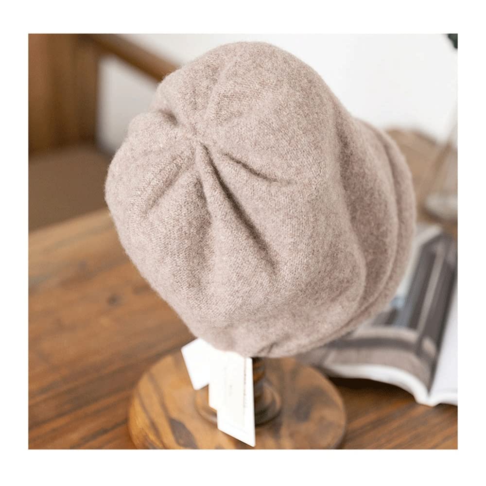 Retro lady wool hats Knitted Hats Cashmere Blend Winter Hat Warm Soft Wool Women Fedora Beanies