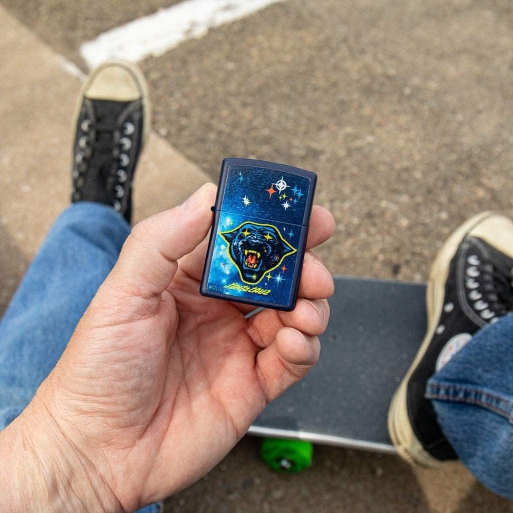 Zippo Lighter - Personalized Customize Message Engrave on Backside for Santa Cruz Design Zippo Lighter Santa Cruz 49613