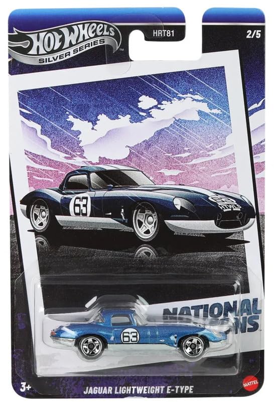 Image of Hot Wheels Jaguar Lightweight E-Type, 3+ Years, Blue