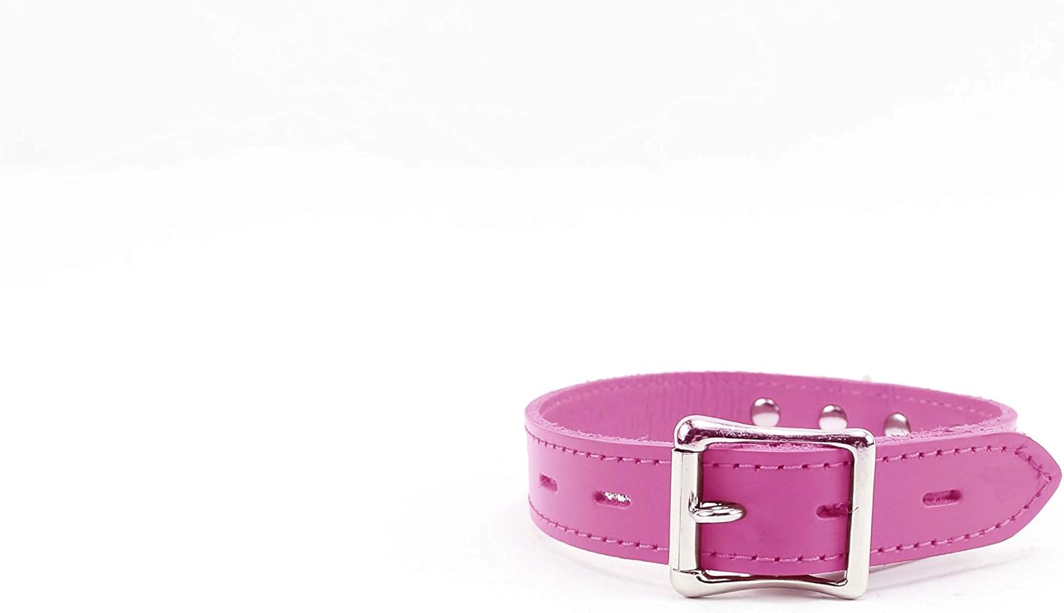 Alice I Collar Premium Latigo Leather Superior Lambskin Elegant Design Handmade Collar ODDO (Pink, Large)