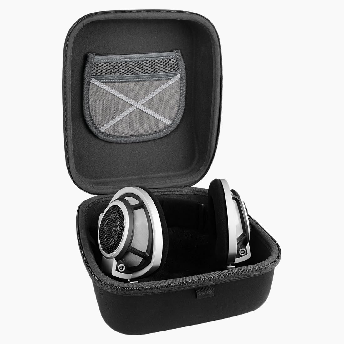 Funda protectora protectora para auriculares de gran tamaño, funda protectora de repuesto para viaje con almacenamiento de cables, compatible con auriculares Beyerdynamic DT880Pro, AKG K701 3