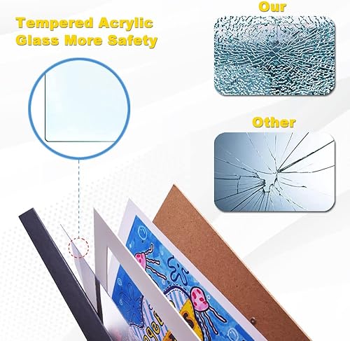 Miniatura 6 de Marco de arte para niños, marcos de obras de arte para niños, marcos de exhibición de arte para niños, apertura frontal, marcos de almacenamiento de