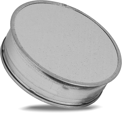 Miniatura 5 de Tapa en T de acero galvanizado de 8 pulgadas - Cubierta de ventilación redonda - Tapa de extremo de conducto de secadora - Tapón de metal - Cubierta