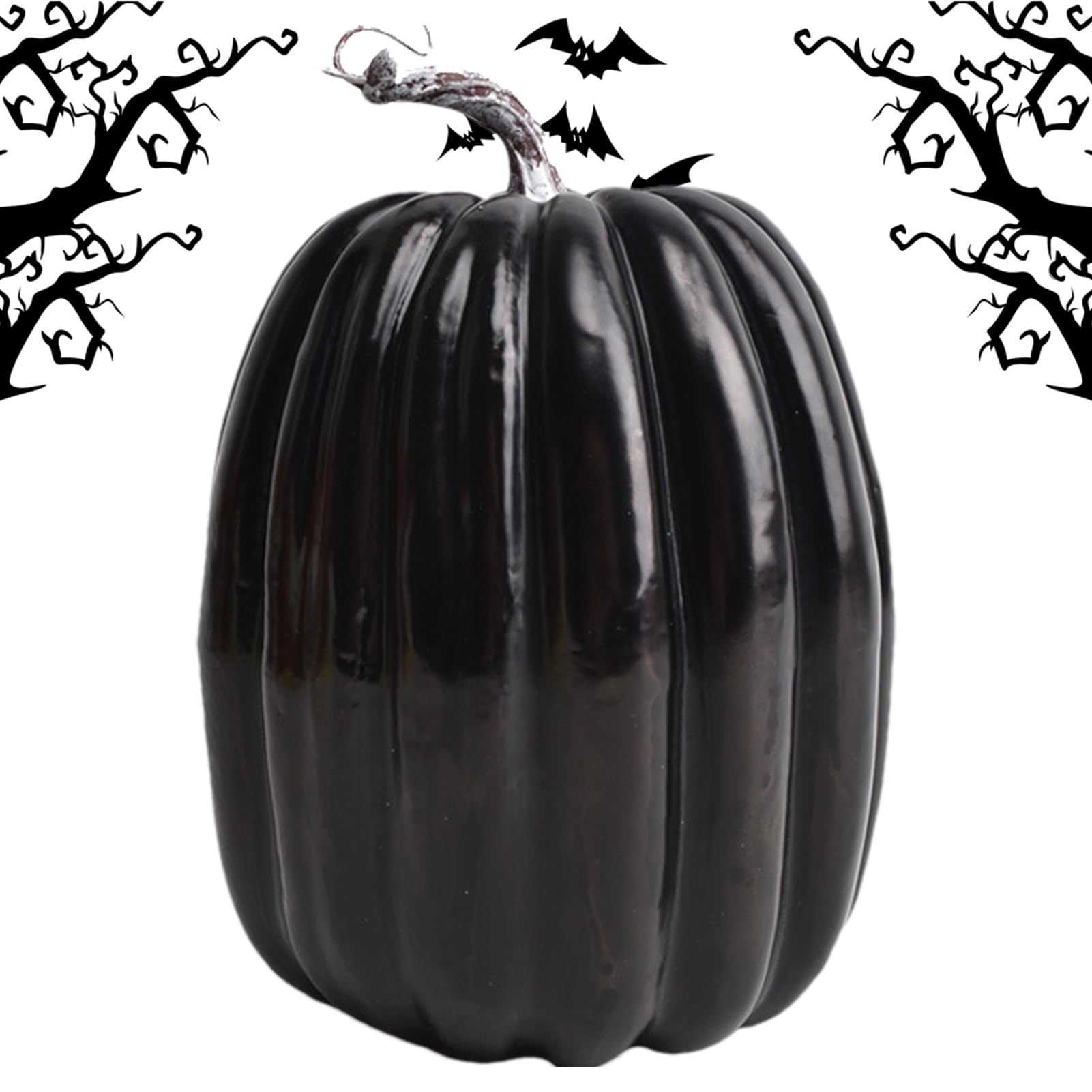 Calabazas de espuma decorativas de 20 cm lavables para terraza y hogar