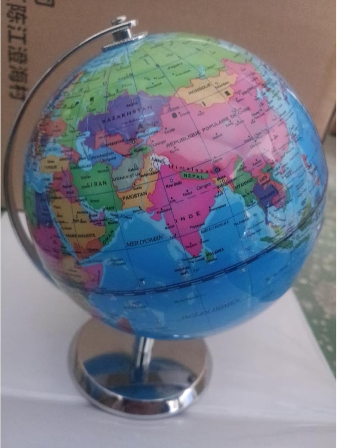 地球儀 英語表記タイプ 英字 ライトブルー 地球儀 英語表記タイプ 英字 ライトブルー 地球儀 ライト