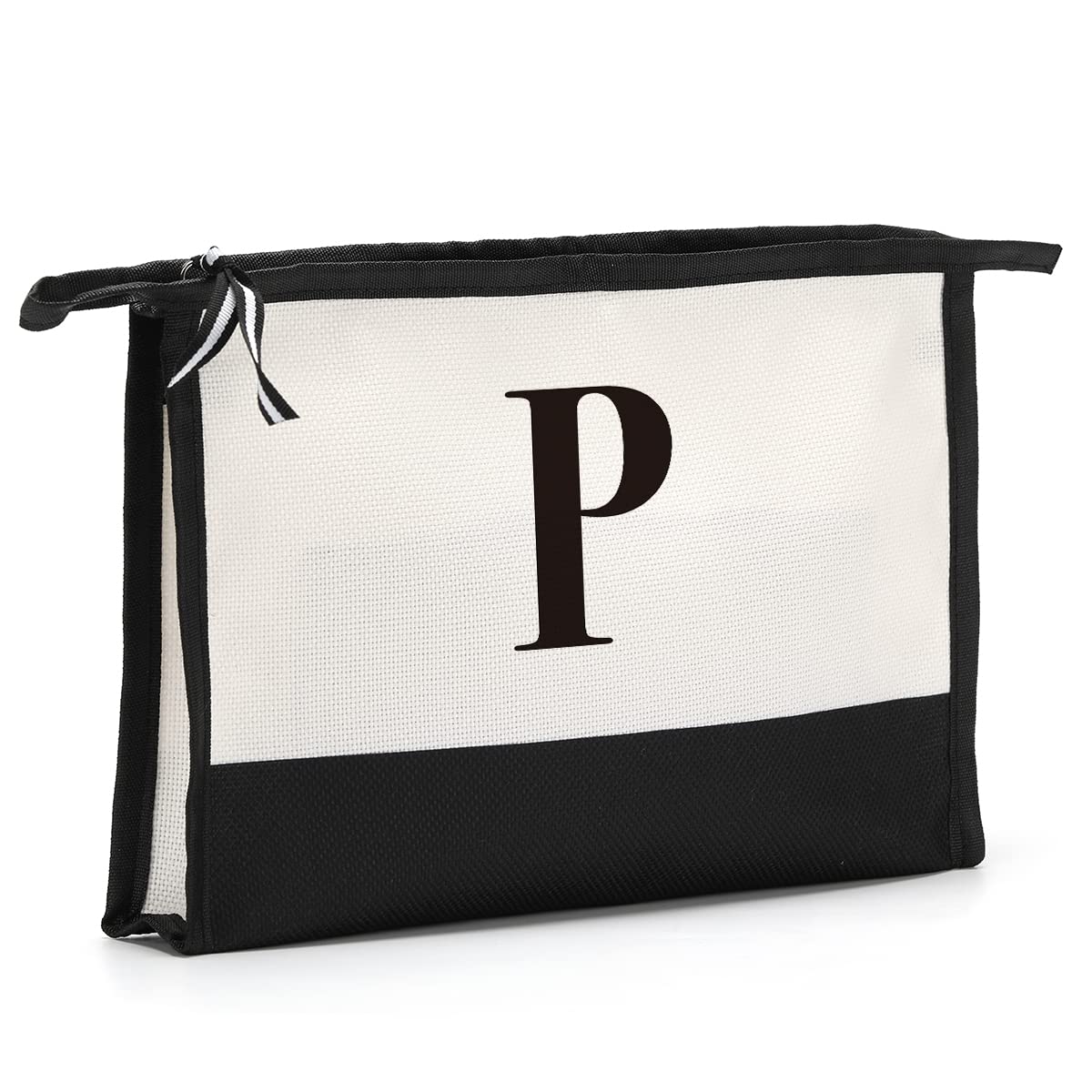 HODREU Monogrammed for Women Initial bridesmaid gifts, Personalized monogram Monogram Cosmetic Bag,Travel Makeup Bag Suitable for Wedding weekend