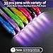 DazSpirit 30 Pack Invisible Ink Pens with UV Light, Classroom Prizes, Treasure Box Fillers, Prize Box Toys, Goodie Bag Stuffers, Spy Party Favors for Kids 8-12, Secret Message Pens