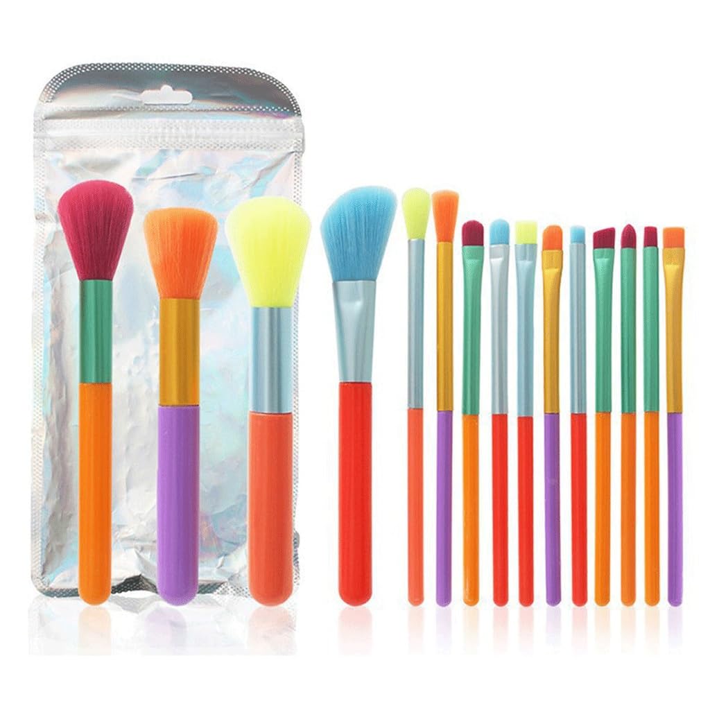 Set di pennelli for Trucco 15 pennelli for Trucco ad Acquerello Know Pennello for Trucco for Principianti Colore Fard in Polvere