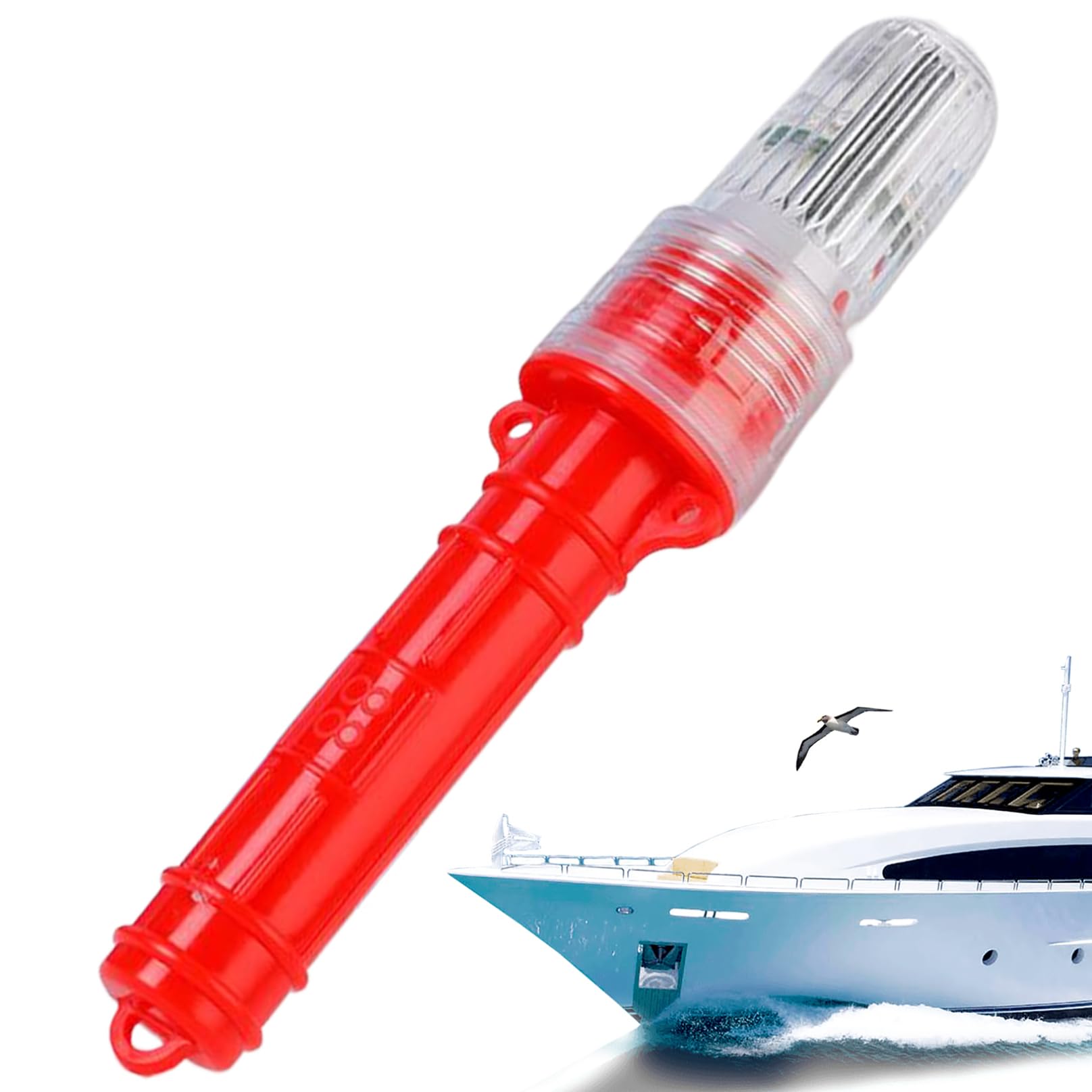 Guardia aprobada de bengalas, Kit de Seguridad Marina, señales visuales de Emergencia Impermeables para Botes, Boyas y Redes de Pesca
