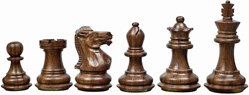 Miniatura 3 de The Collector Series - Piezas de ajedrez Staunton de madera en Sheesham y boj - Rey de 2.6 pulgadas Ajedrez ponderado hecho a mano para juego