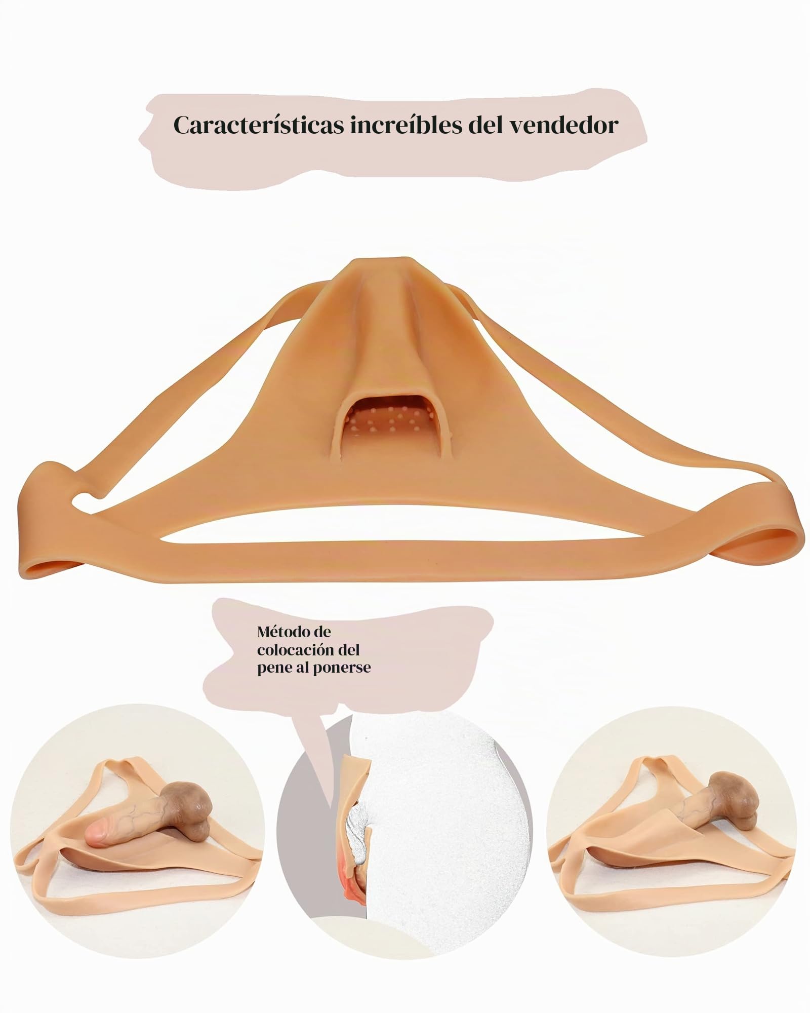 Ocultar Ropa Interior de Gaff Camel Toe Hiding Gaff Braguita para Mujeres Trans Genitales Falsos Bragas Crossdresser Transgender Drag Queen