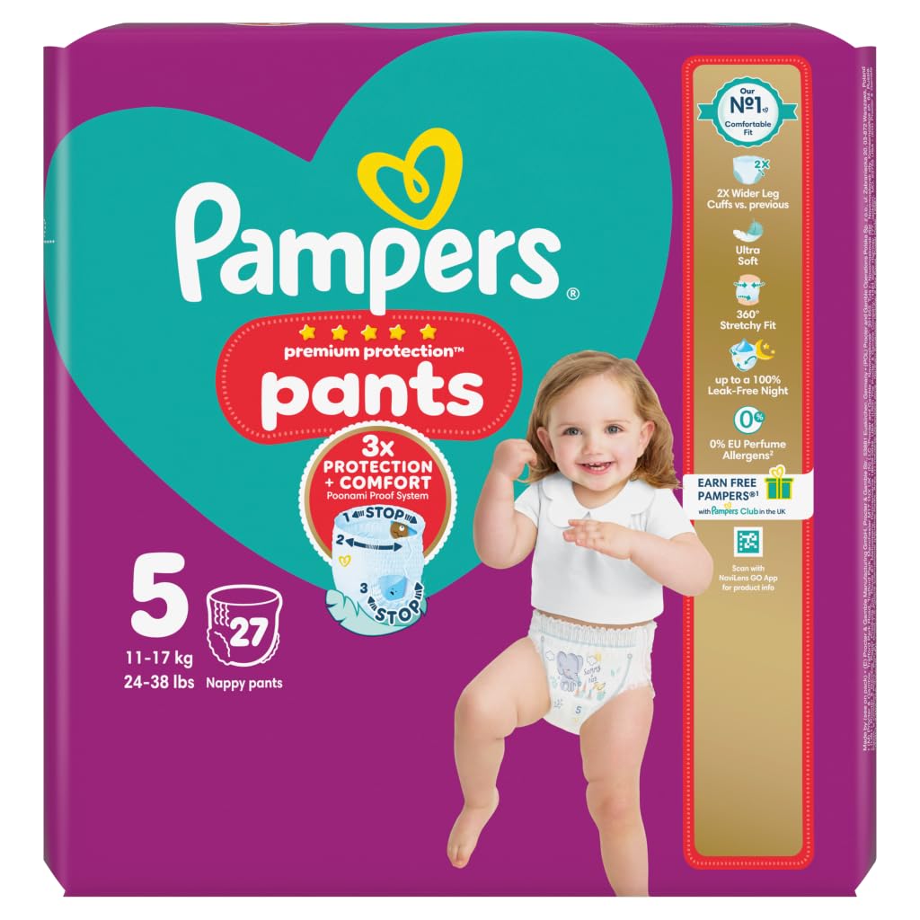 Pampers Pants Pull-on Size 5 Junior 27pk