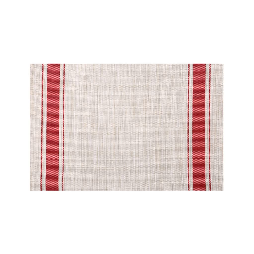 IANSHFKN European-style Striped Table Mat Waterproof Pvc Placemats Woven Insulation Bowl