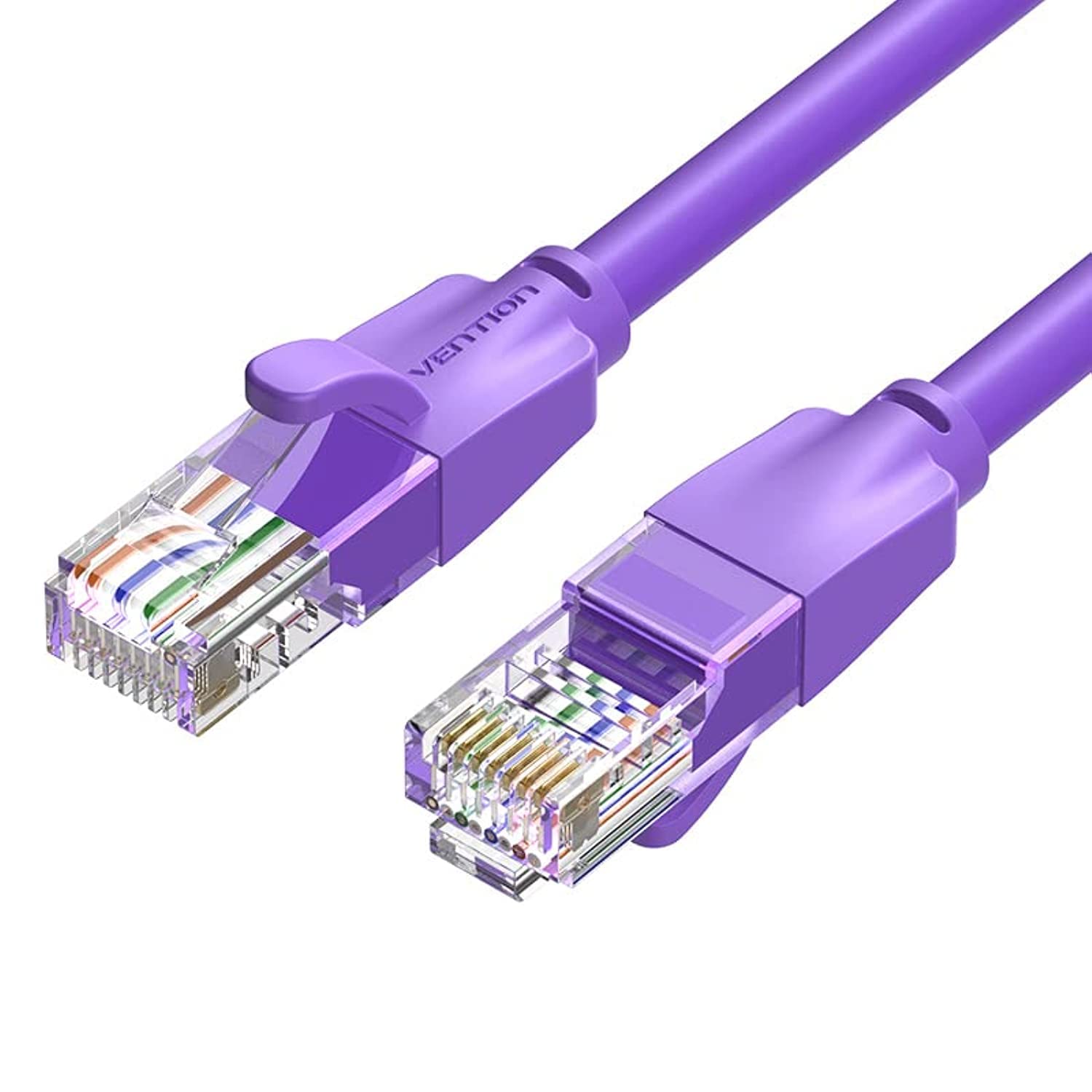 Cat.6 UTP Patch Cable IBE series copper-clad Aluminum 1000Mpbs 250MHz Aluminum Foil PVC Jacket (2 M, Cat.6 UTP, Purple), Ethernet