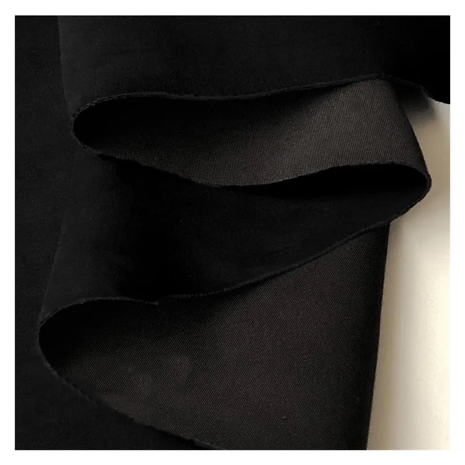 FIgpmwld Faux Suede Fabric, Multicolor Suede Fabric 50x160cm For Sewing DIY Crafts(Extra Black 89)