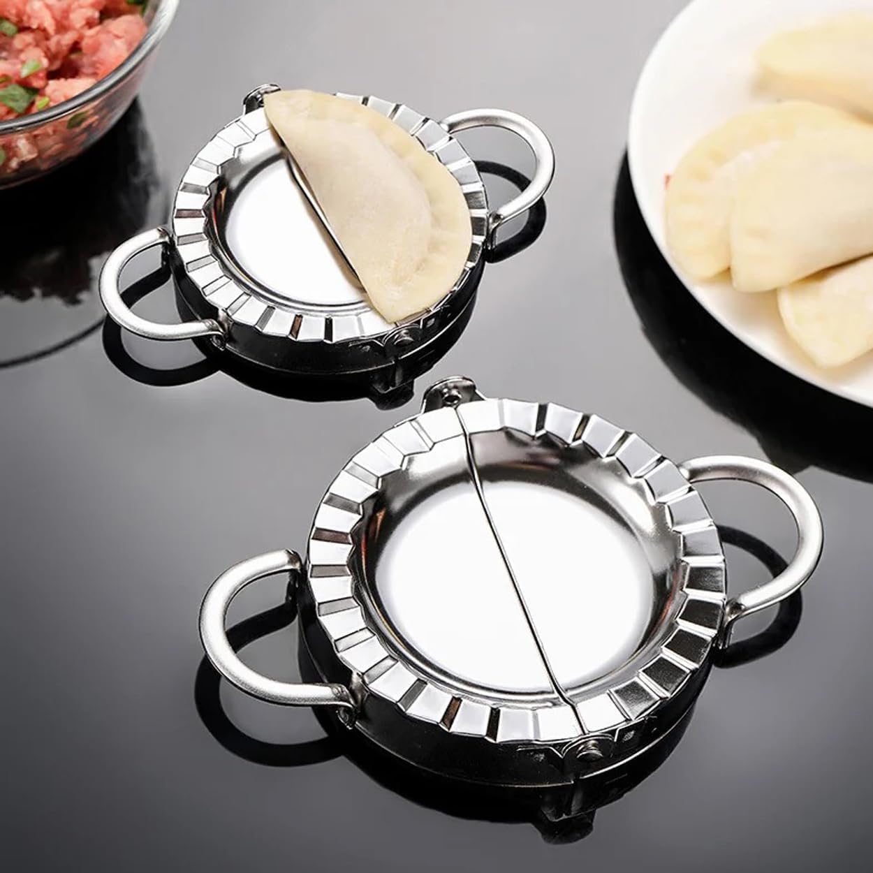 Stampo Ravioli In Acciaio Inox Con Rotella - 3 Pezzi Per Pasta Fatta In Casa - Foto 11