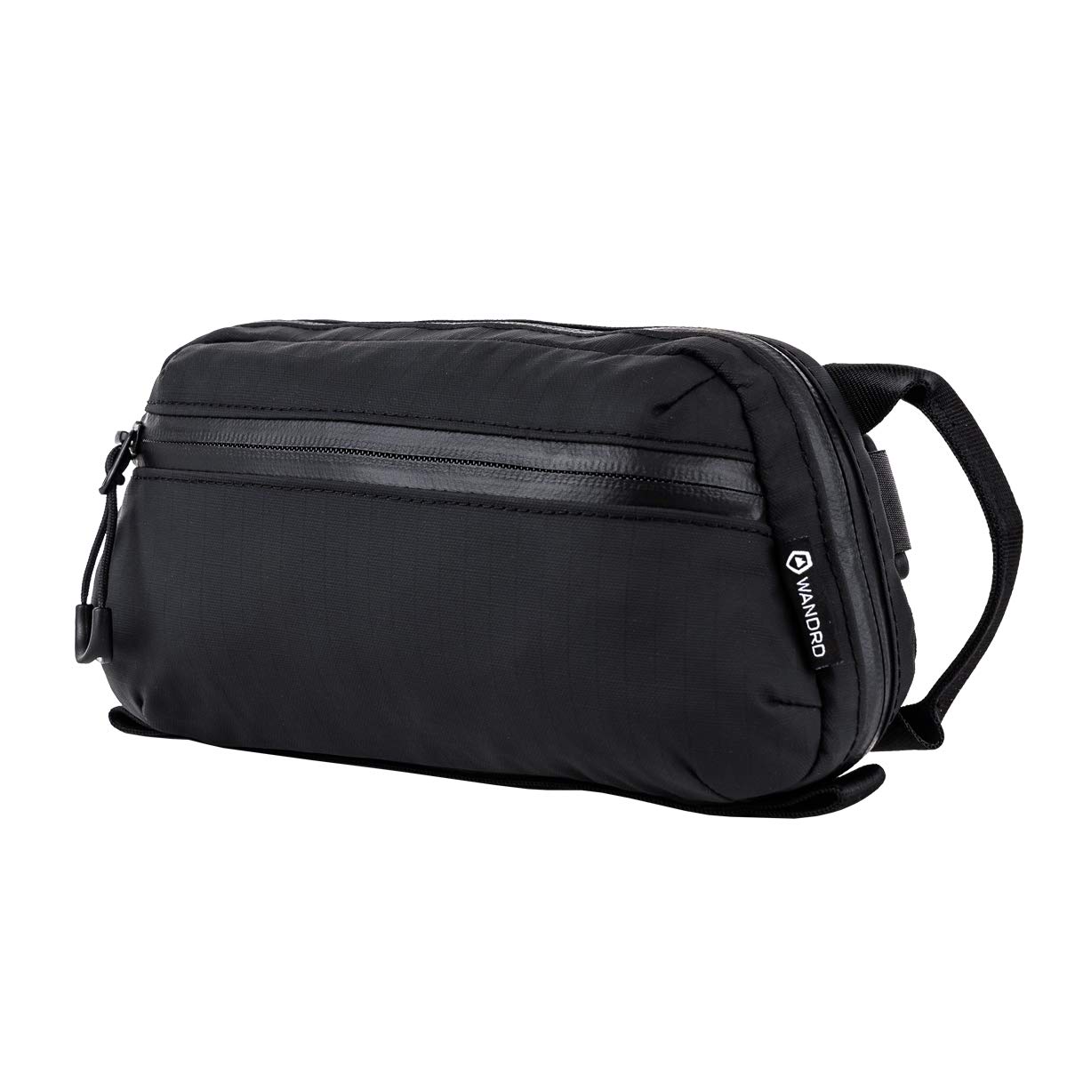 WANDRD Tech Bag S – Organizer Da Viaggio Resistente Alle Intemperie, 1L, Nero – Custodia Modulare Per Cavi, Power Bank E Accessori, Con Anello E Clip