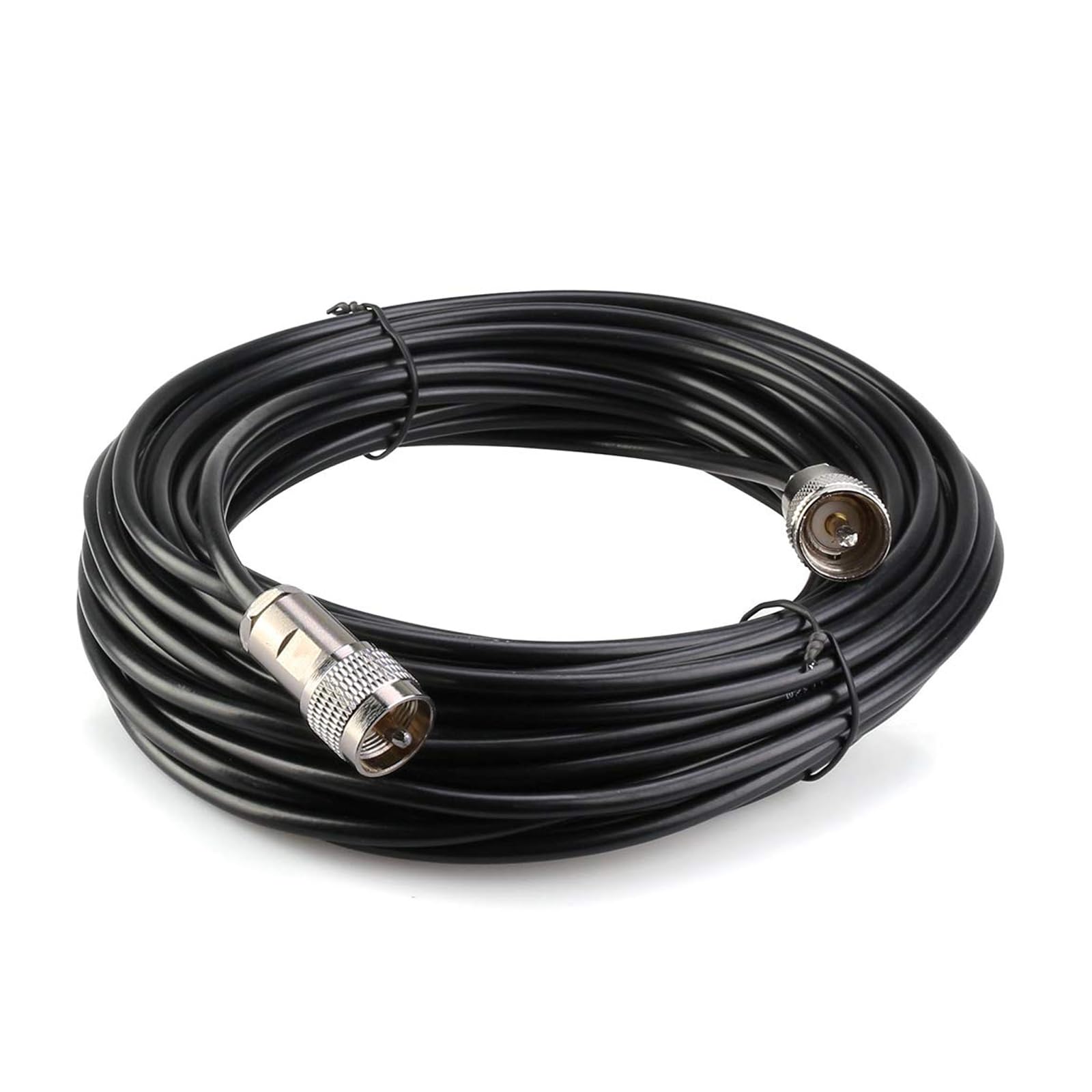 Retevis Cavo coassiale a bassa perdita, cavo coassiale con connettore SL16, compatibile con ripetitore RT97 a due vie per radio prosciutto (15 metri, 1 pezzo)