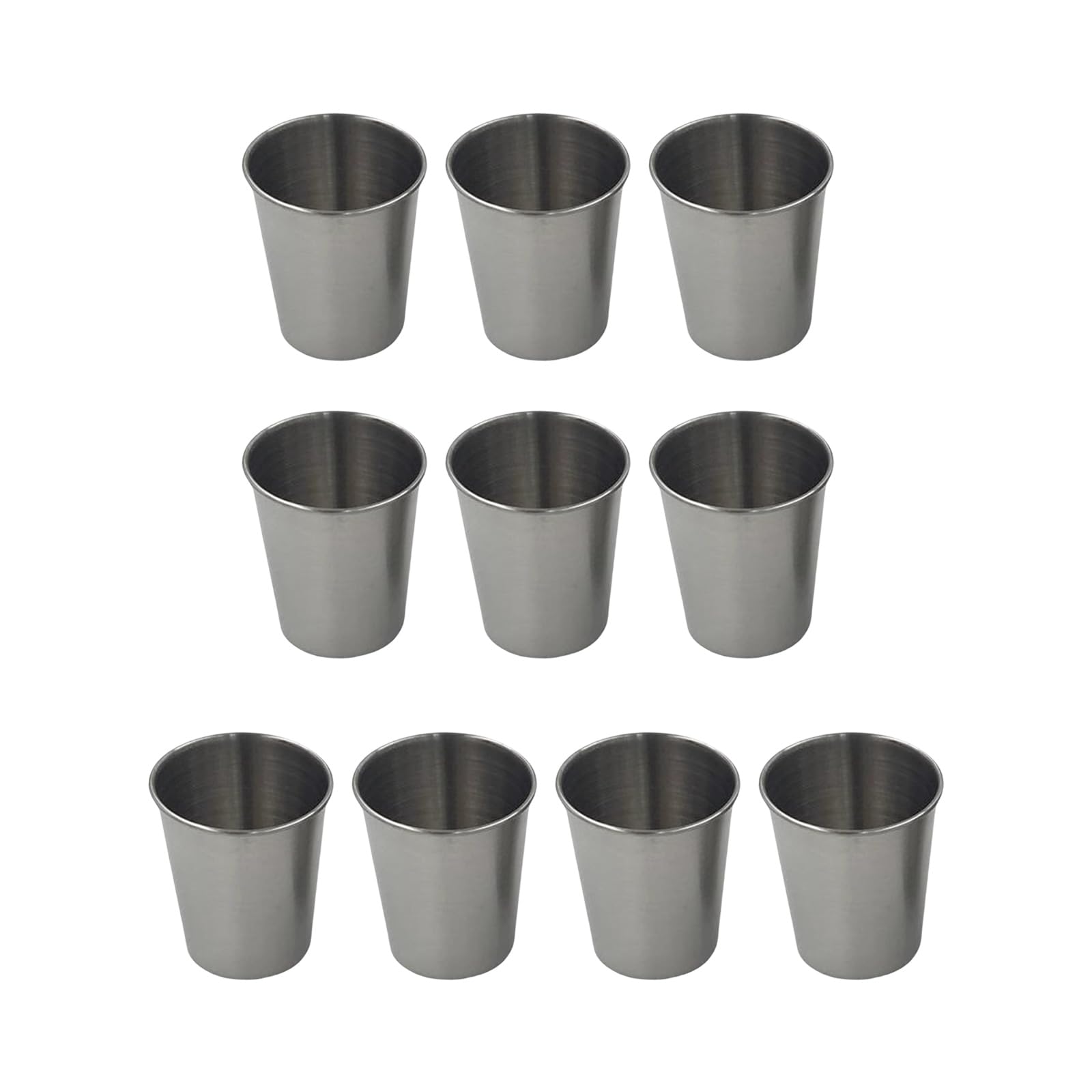 Elnwnnkc 230Ml Of 10 Insulated Stainless Steel Cups Drinking Cups Produced For Rusts Resistance And Flavorful Tastes Rustproof Beverage Mugs