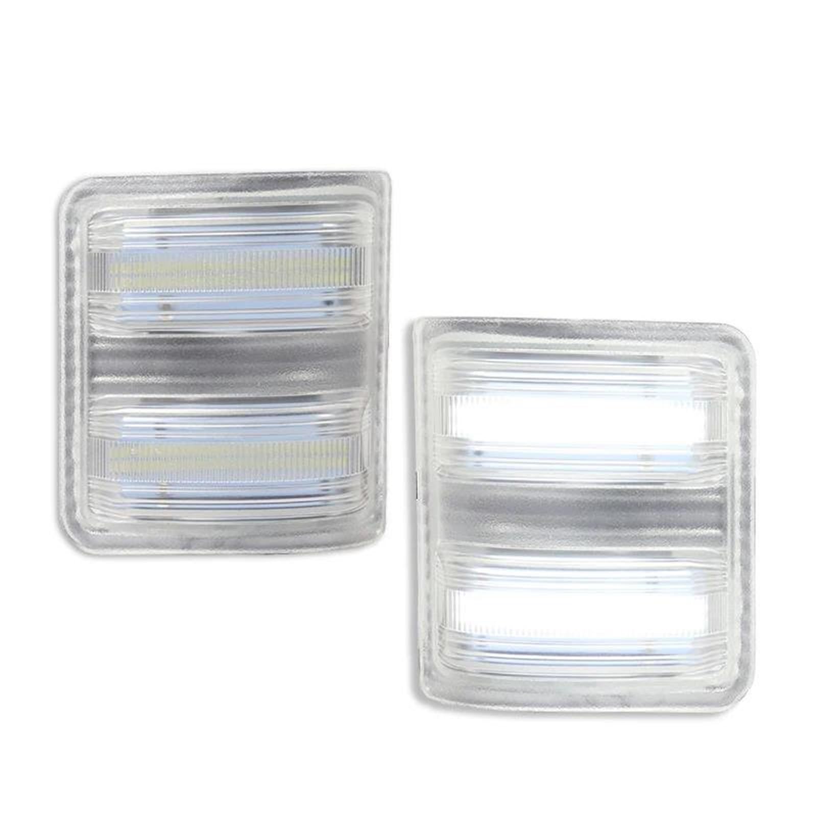 Intermitente Lateral LED Amarillo Ámbar Para Ford F250 F350 F450 F550 2008-2016 (Clear Lens White)