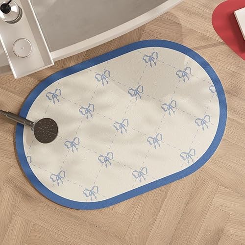 かわいいリボン風呂吸水マット家庭用トイレ玄関速乾マットトイレトイレトイレソフト滑り止めカーペット (80x120,d)