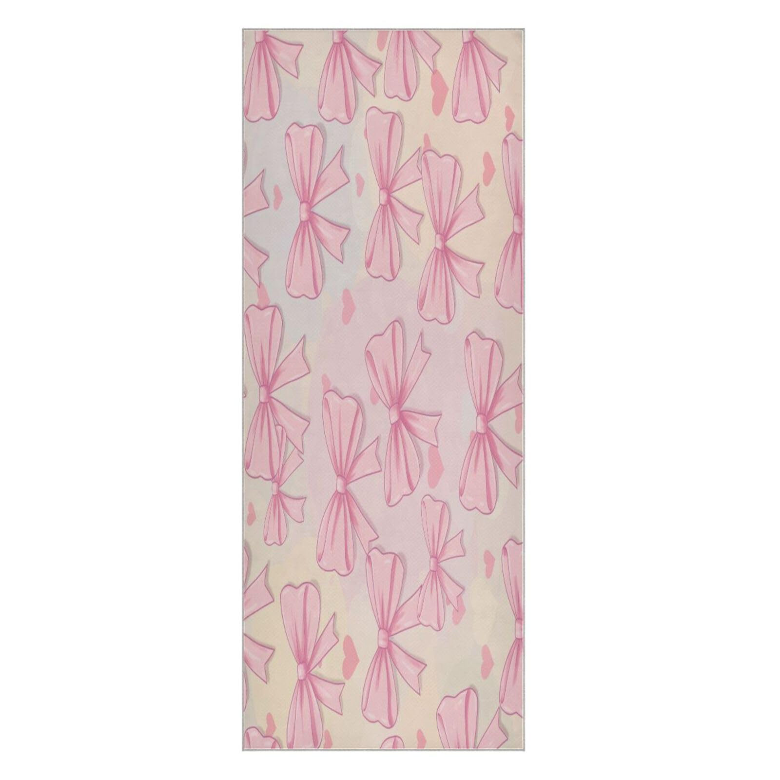 BURSTDDY Bows Hot Yoga Towel Absorbent Non Slip Yoga Mat Towel