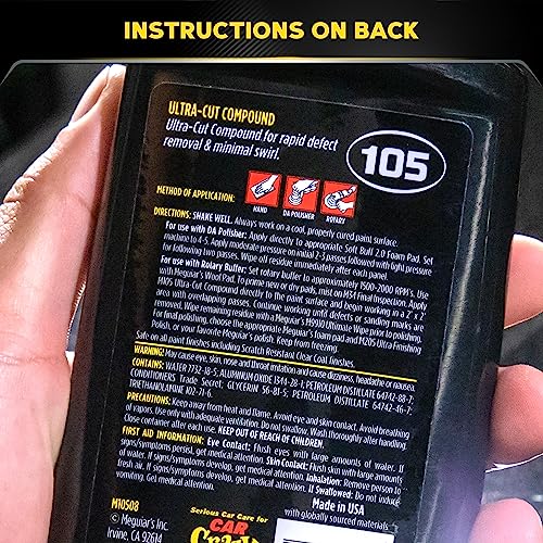 Meguiar'S M10508 Ultra-Cut Compound - Professional Grade Formula With Fast Cutting Action That Removes Scratches thumb #6
