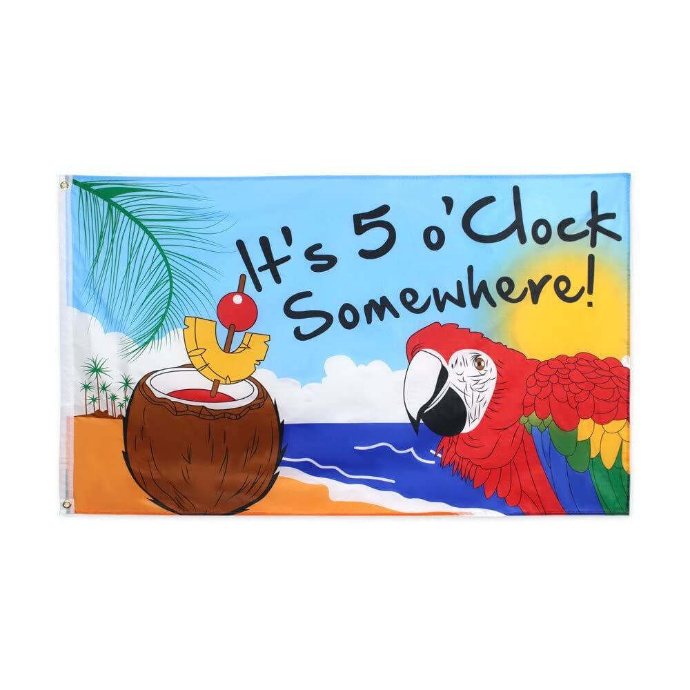 Buy National 90x150cm It's 5 O'clock Somewhere Party Parrot