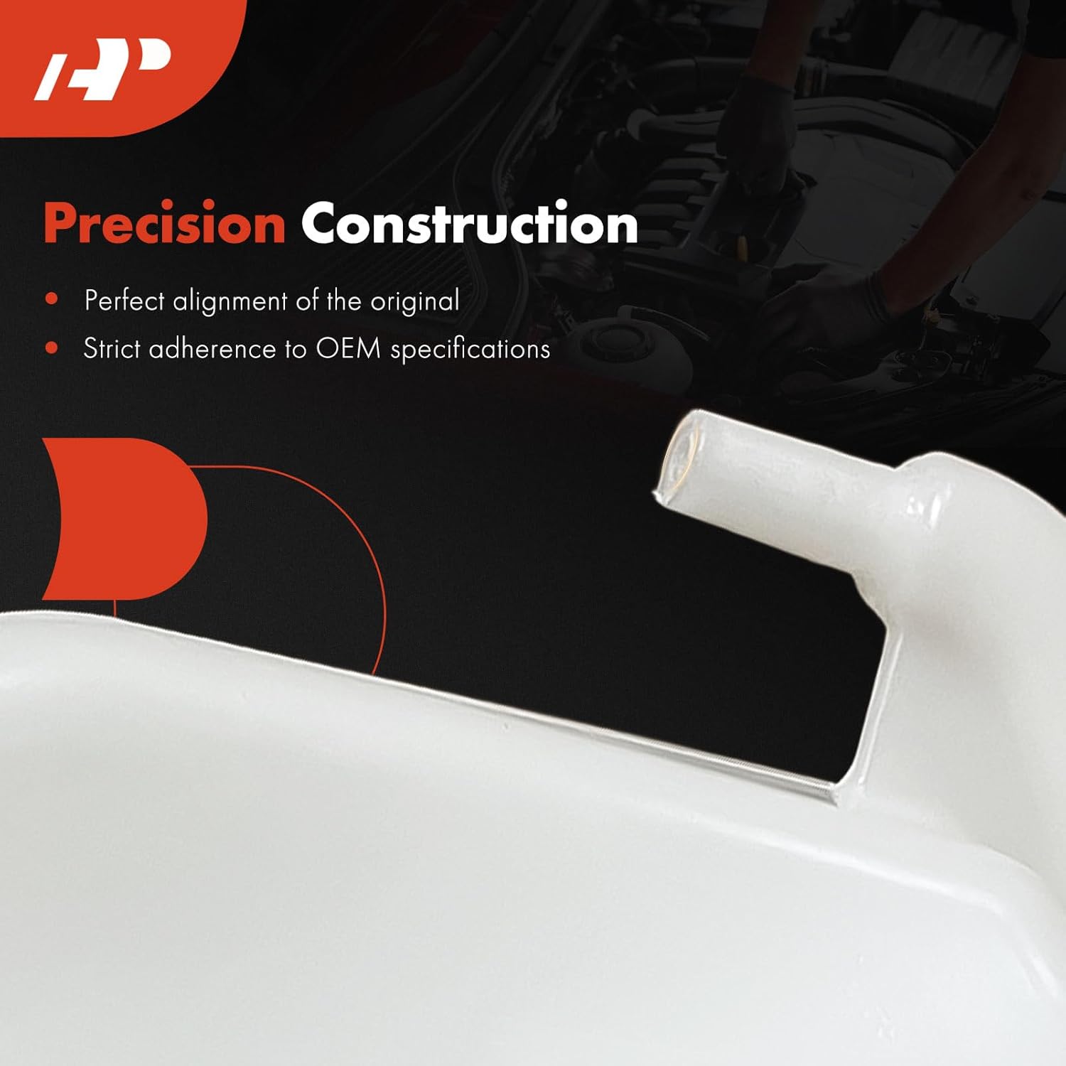 A-Premium Engine Coolant Overflow Recovery Reservoir Tank [With Cap] Compatible with Honda Civic 2022-2024, HR-V HRV 2023-2024 & Acura Integra 2023-2024