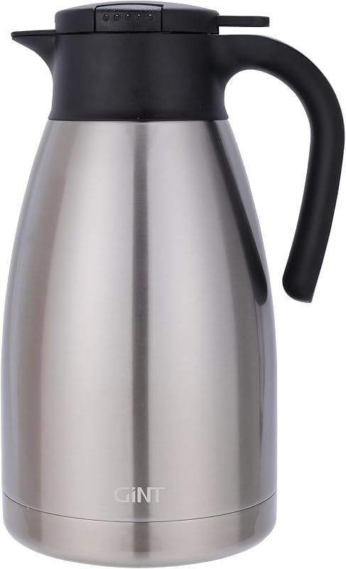 74Oz Thermal Coffee Carafe, Insulated Stainless Steel Coffee Carafes for Keeping Hot/Double Walled Vacuum Thermal Carafe (Silver, 2.2L)