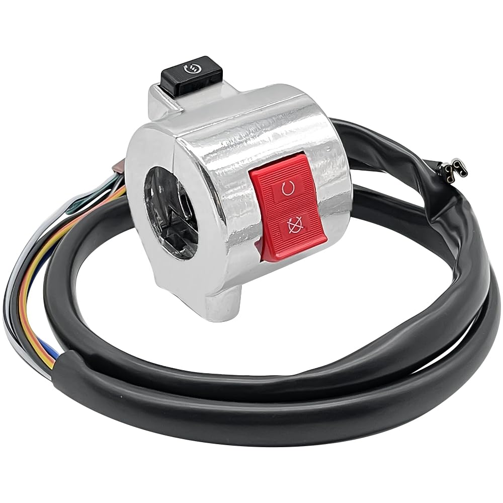 Interruttore manubrio destro adatto per Honda Shadow 600 VT600 VT600C / VT600CD VLX 1999-2007 Avviamento Arresto Spegnimento Pulsante 35013-KW9-921 35013-KW9-920