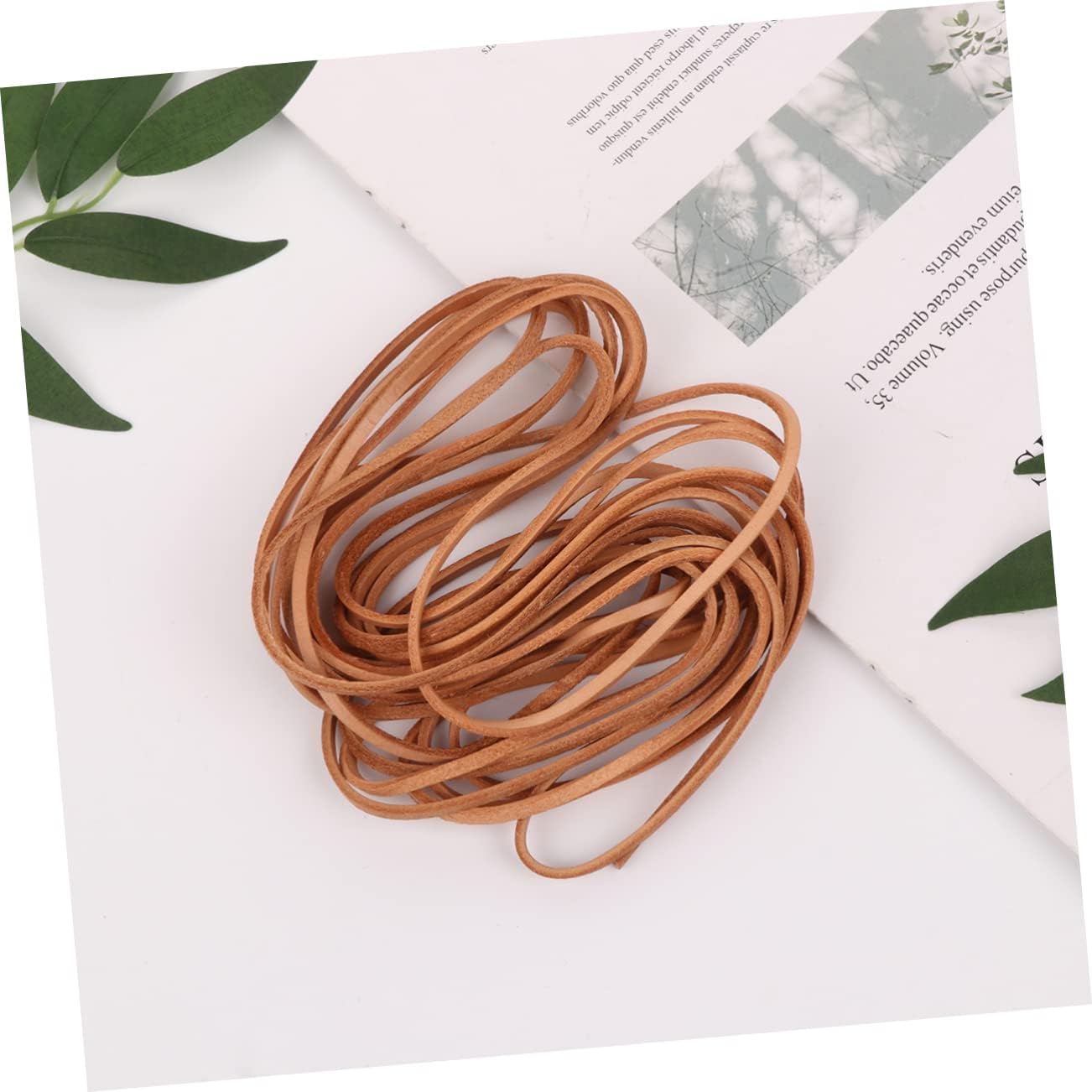 DOITOOL Cowhide Rope DIY Jewelry Cords Leather Hanging Lanyard for Bracelet Necklace