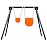 Highwild AR500 Steel Targets System 3/8 Inch Thick Complete Steel Shooting Targets with Stand, 6 + 10 Shooting Gongs with 1 Stand & 2 Mounting Kits